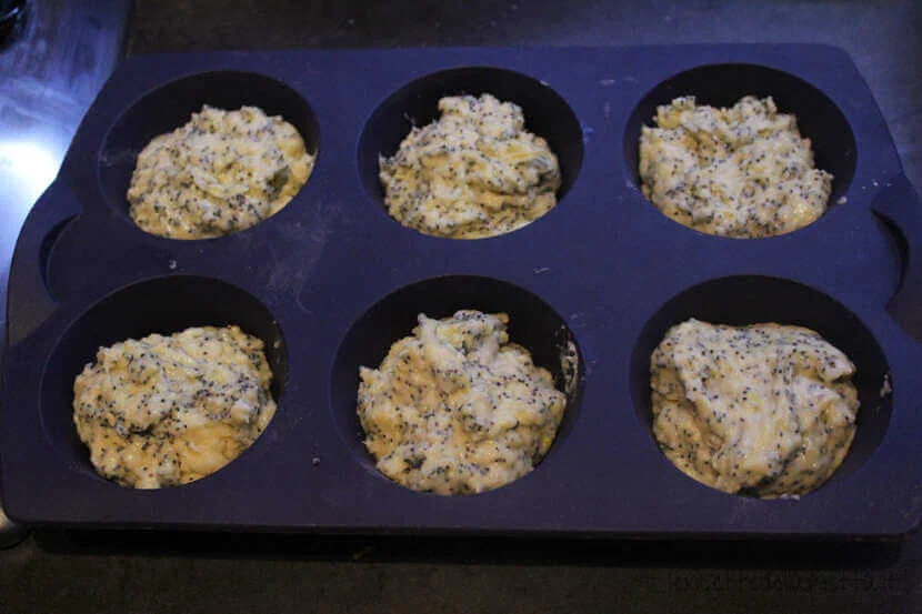 Muffin al limone e semi di papavero