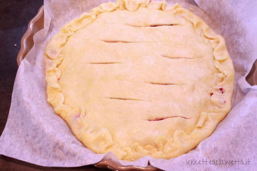 Torta salata con barbabietole