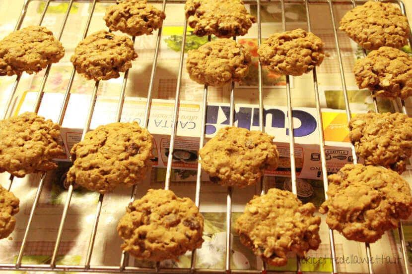 Biscotti avena e uvetta