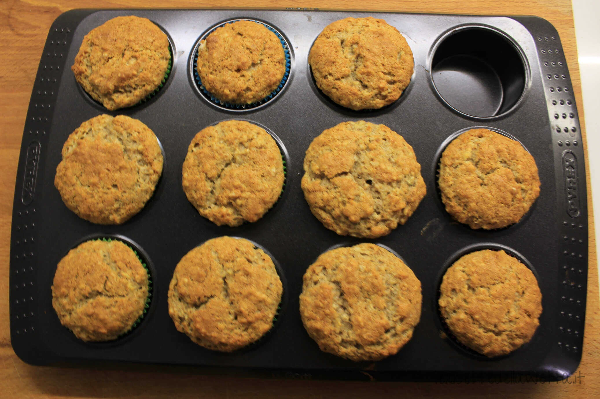 Prep muffin banana noci
