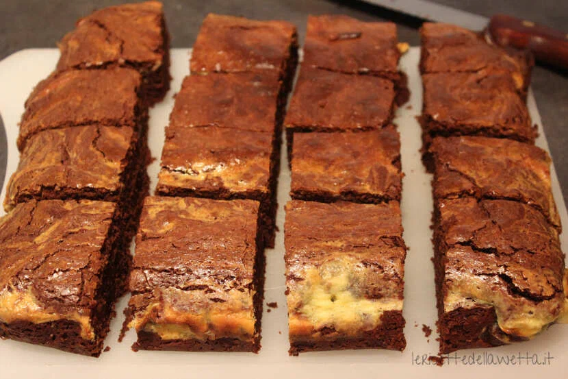 Brownies marmorizzati