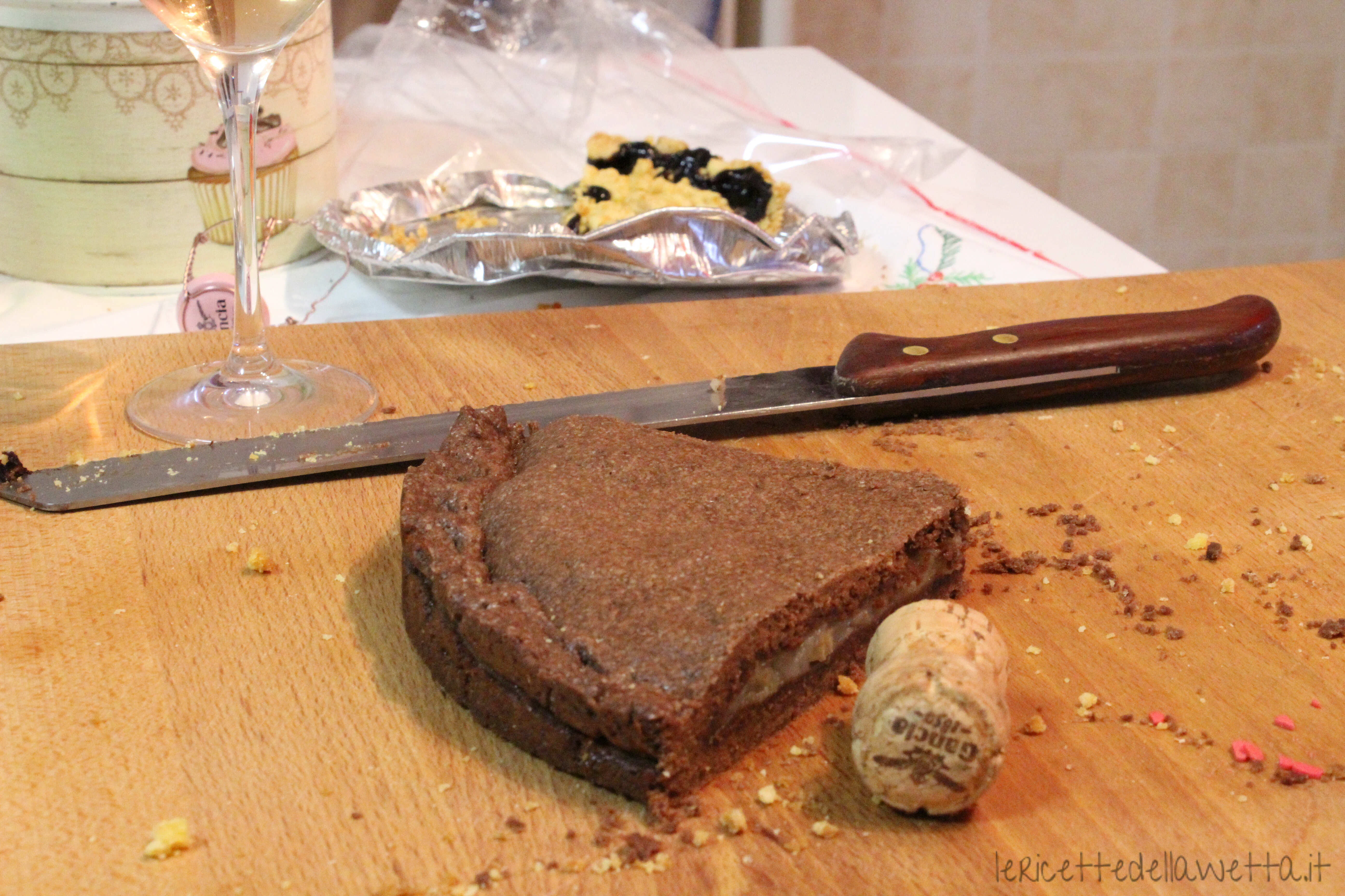 Crostata cioccolato e pere party