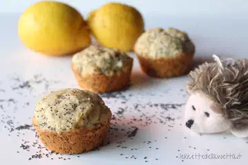 Muffin al limone e semi di papavero