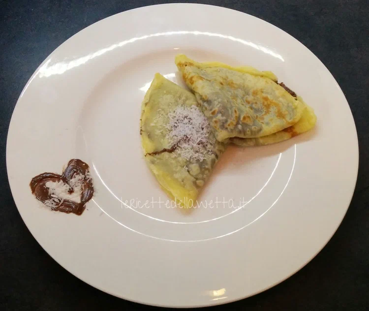 Crepes alla Nutella e cocco