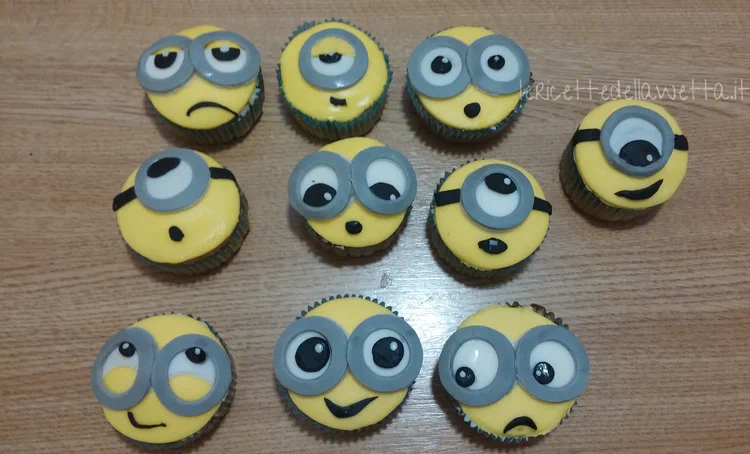 Minions cupcakes alla banana