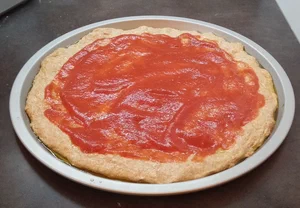 preparazione pizza integrale 7