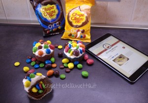 Chupa Chups Choco Cupcakes