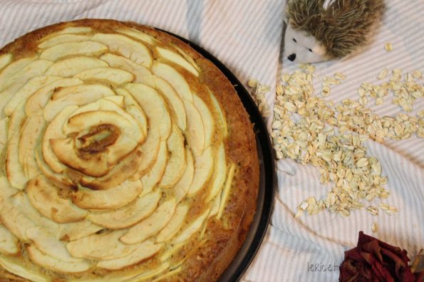 Torta di mele e avena